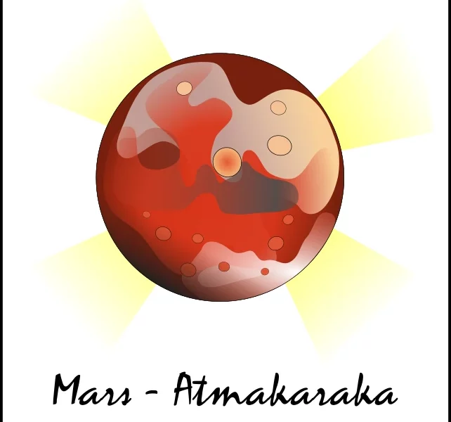 depiction of mars as atmakaraka
