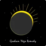 depiction of grahan yoga remedy by showing an eclipsed sun