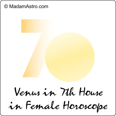 depiction of venus in 7th house in female horoscope