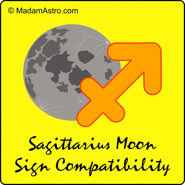 depiction of sagittarius moon sign compatibility