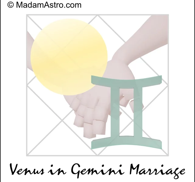depiction of venus in gemini marriage