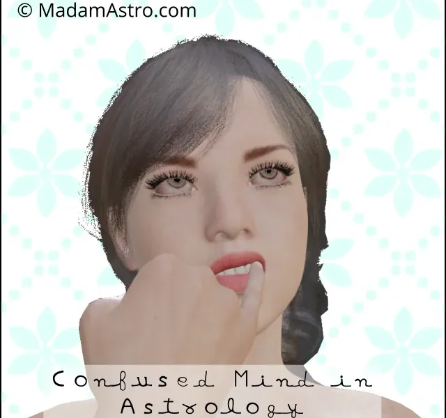 depiction of confused mind in astrology