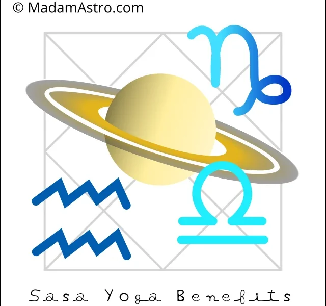 depiction of sasa yoga benefits